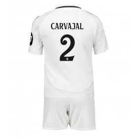 Real Madrid Daniel Carvajal #2 Hjemme skjorte til barn 2024-25 Kortermet (+ korte bukser)